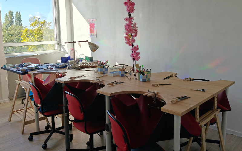 Afbeelding van de wax carving studio